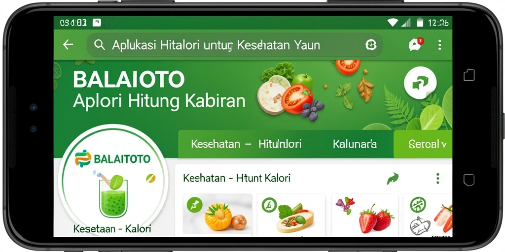 Tampilan antarmuka BALAITOTO yang menarik dan informatif.