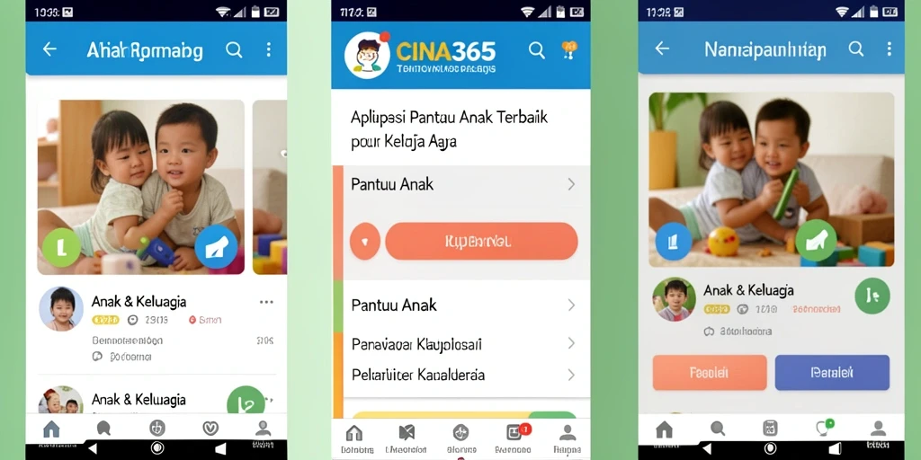 Tampilan antarmuka CINA365 yang intuitif dan mudah digunakan.