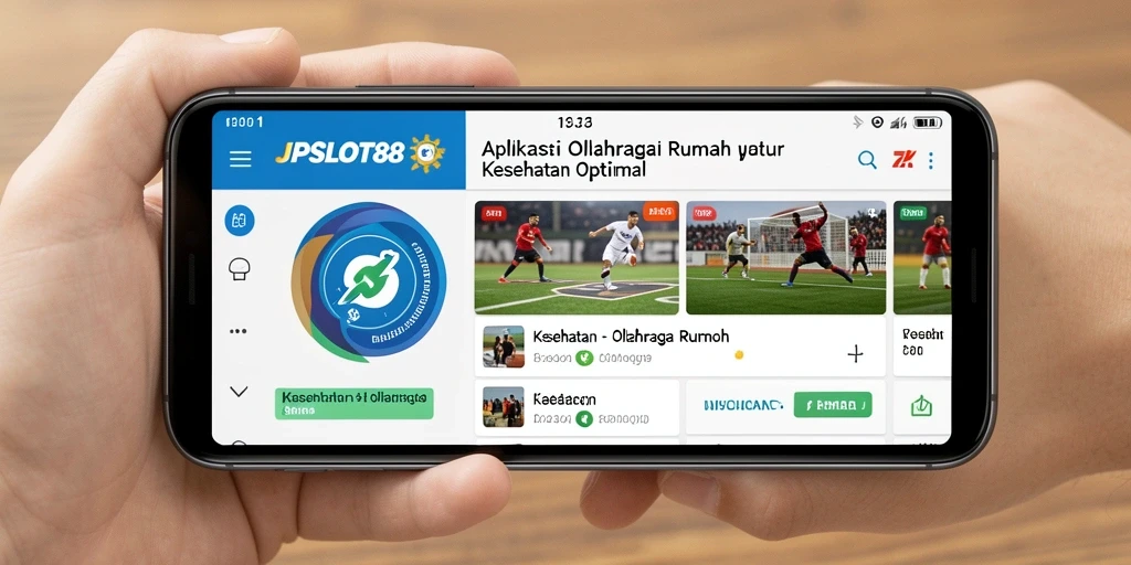 Antarmuka aplikasi JPSLOT88 untuk olahraga di rumah yang menarik.