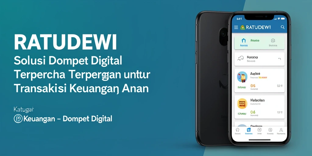 Antarmuka RATUDEWI yang modern dan fungsional untuk Dompet Digital.