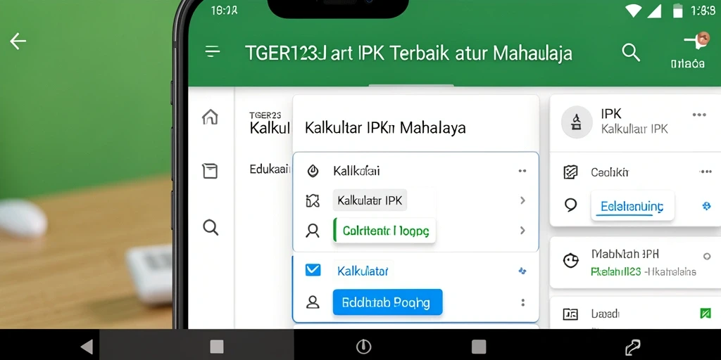 Antarmuka TGER123 yang sederhana dan fungsional untuk menghitung IPK.