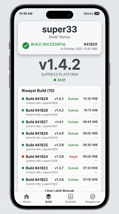 Riwayat Versi super33 untuk Pengguna Android